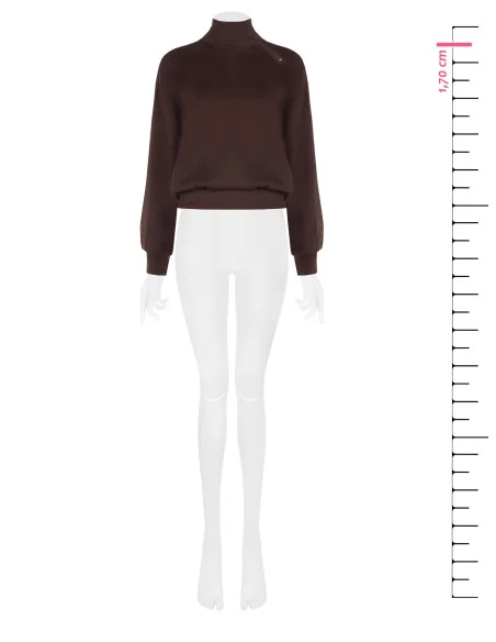 Sweater Rinascimento - Donkerbruin
