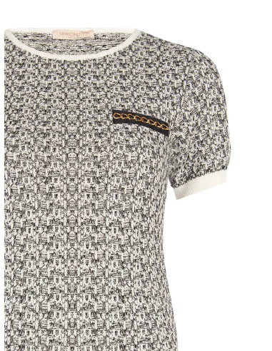 Tweedtrui met lurex Rinascimento