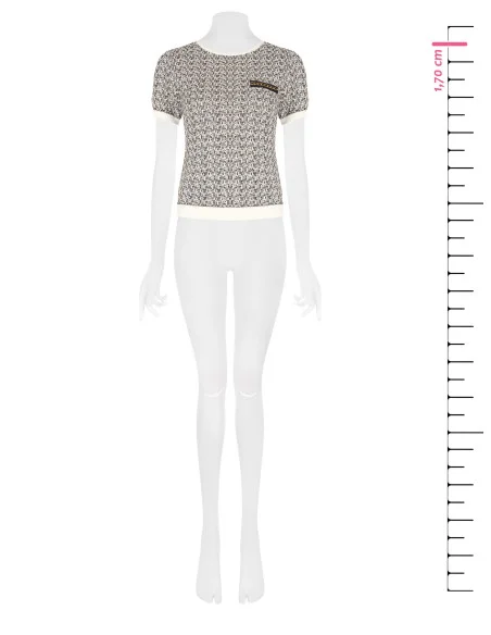 Tweedtrui met lurex Rinascimento