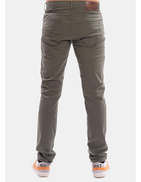 Rodrigo-broek met 5 zakken in effen kleur
