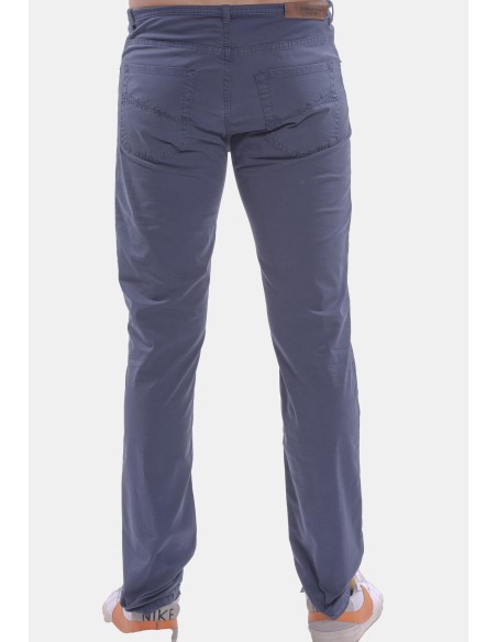 Rodrigo-broek met 5 zakken in effen kleur