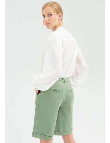 Wijde bermudashort van gabardine Fracomina
