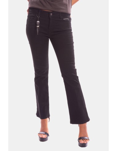 Denim cropped flare Fracomina