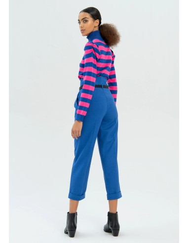 Regular broek met hoge taille van technische stof van Fracomina