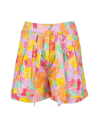 Regular short met bloemenprint van Fracomina