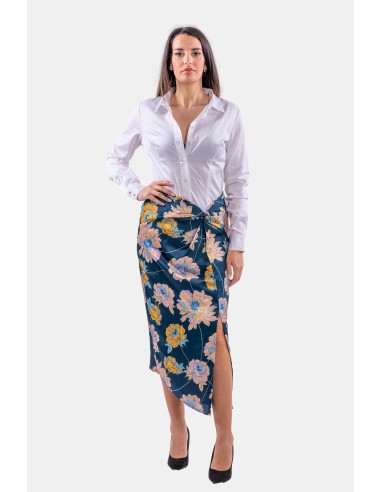 Guess midi-rok met split en bloemenprint
