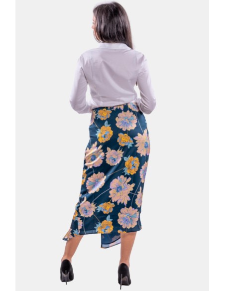 Guess midi-rok met split en bloemenprint