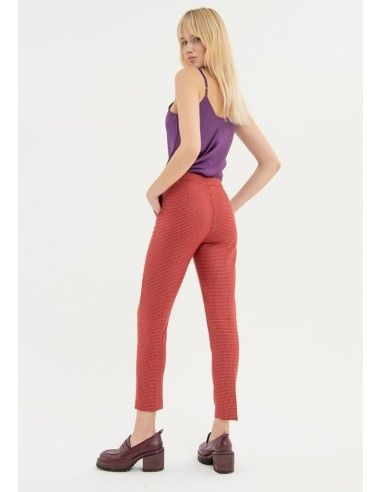 Regular broek van technische stof Fracomina