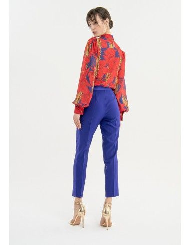 Regular broek van technische stof Fracomina