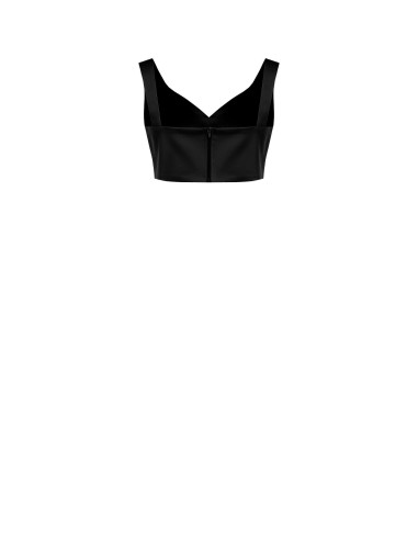 Cropped top van satijn van Rinascimento