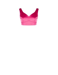 Cropped top van satijn van Rinascimento