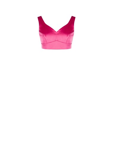 Cropped top van satijn van Rinascimento