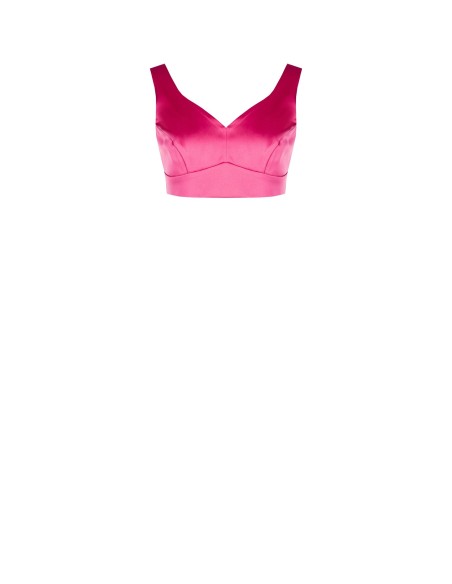 Cropped top van satijn van Rinascimento