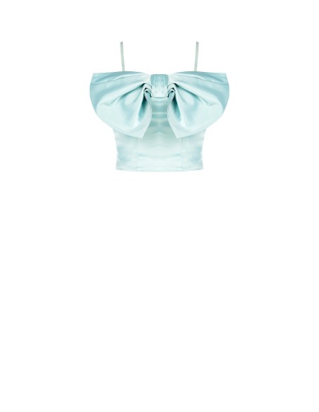 Cropped bustiertop met maxi-strik Rinascimento