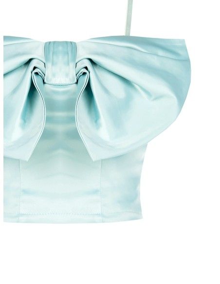 Cropped bustiertop met maxi-strik Rinascimento