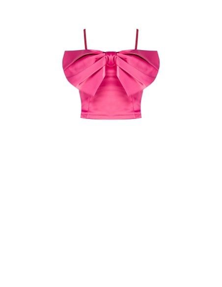 Cropped bustiertop met maxi-strik Rinascimento
