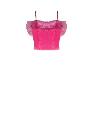 Cropped bustiertop met maxi-strik Rinascimento