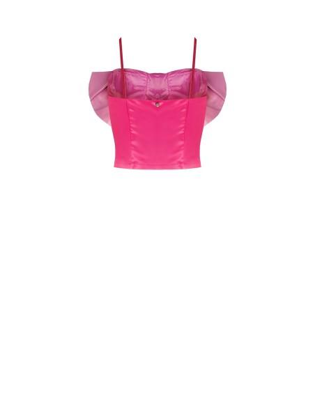 Cropped bustiertop met maxi-strik Rinascimento