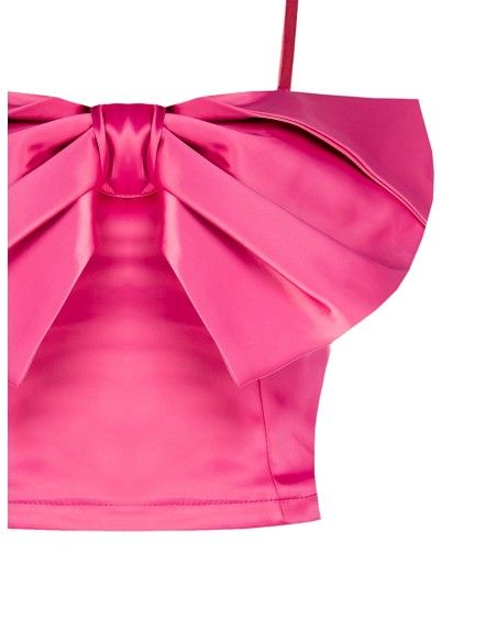 Cropped bustiertop met maxi-strik Rinascimento