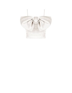 Cropped bustiertop met maxi-strik Rinascimento