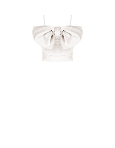 Cropped bustiertop met maxi-strik Rinascimento