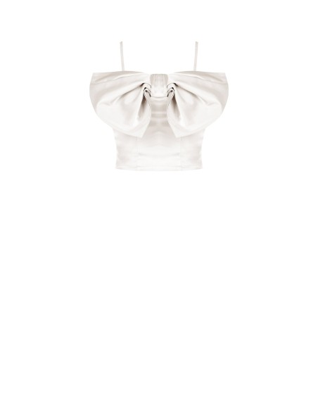 Cropped bustiertop met maxi-strik Rinascimento