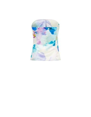 Rinascimento Gilet met bloemenfantasie