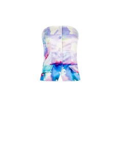 Rinascimento Gilet met bloemenfantasie