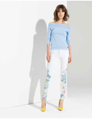 Denim met applicaties Fracomina