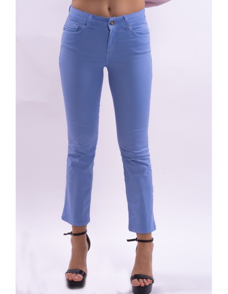 Gekleurde Bella Flare Cropped Stretch-jeans van Fracomina