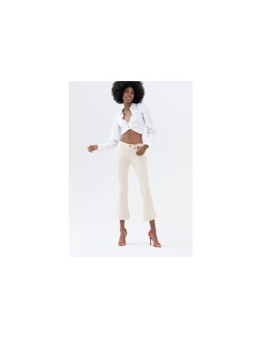 Gekleurde Bella Flare Cropped Stretch-jeans van Fracomina