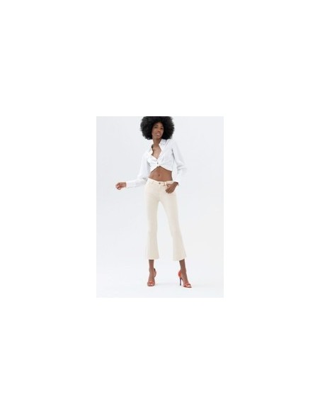 Gekleurde Bella Flare Cropped Stretch-jeans van Fracomina
