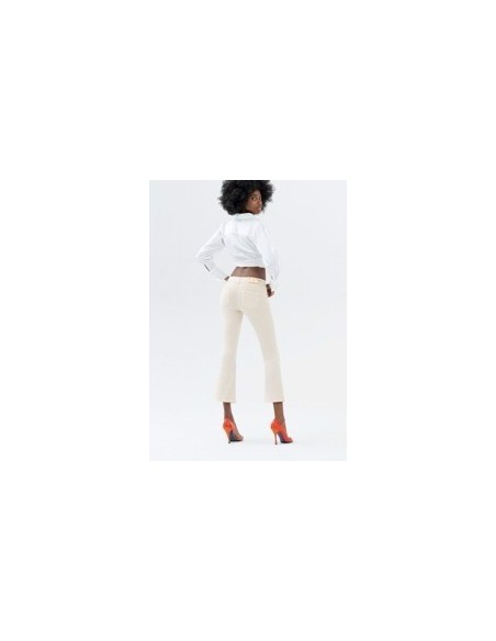 Gekleurde Bella Flare Cropped Stretch-jeans van Fracomina