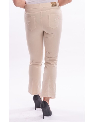 Gekleurde Bella Flare Cropped Stretch-jeans van Fracomina