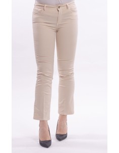 Gekleurde Bella Flare Cropped Stretch-jeans van Fracomina