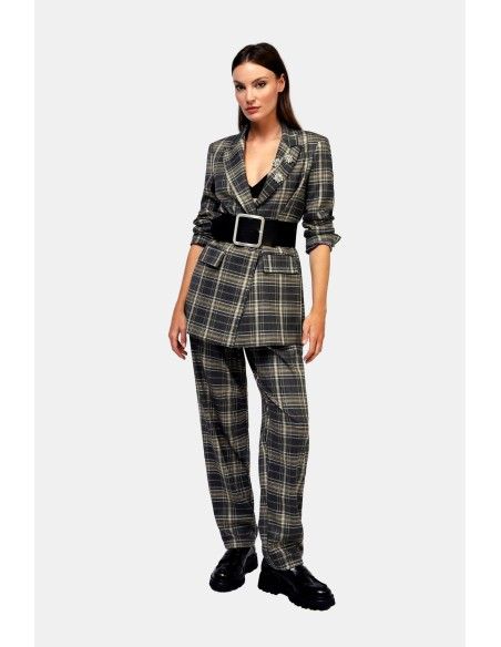 Dixie broek met ruitpatroon