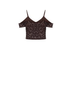 Met pailletten bedekte crop top van Rinascimento 2