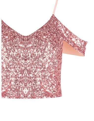 Met pailletten bedekte crop top van Rinascimento