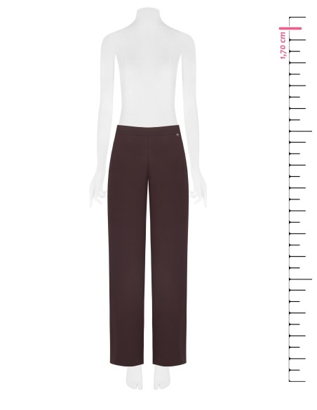 Wijde broek van soepelvallende stof met zakken en elastische tailleband achteraan Rinascimento