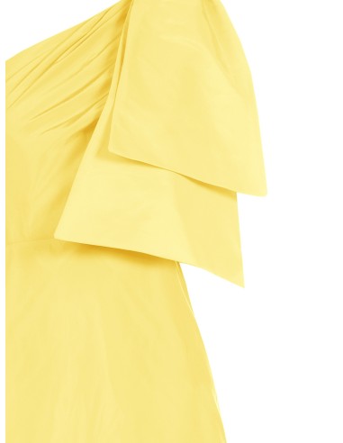 Lange asymmetrische nylonjurk met strik van Rinascimento