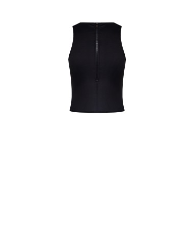 Neopreen top met mesh aan de voorkant en een maxi-rits aan de achterkant Rinascimento