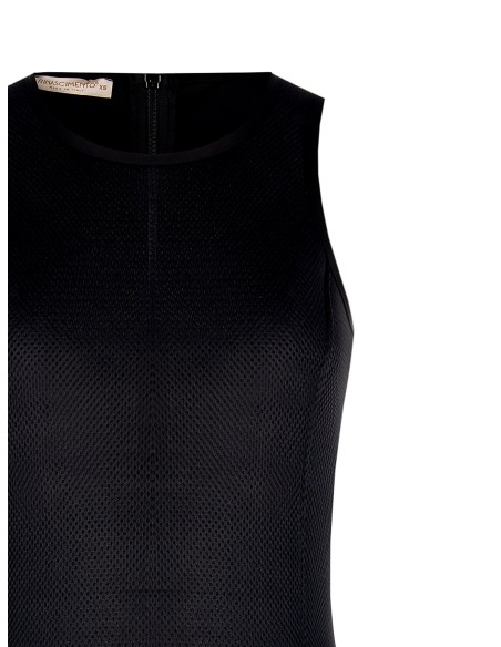 Neopreen top met mesh aan de voorkant en een maxi-rits aan de achterkant Rinascimento