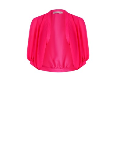 Georgette schouderbedekking met pofmouwen van Rinascimento