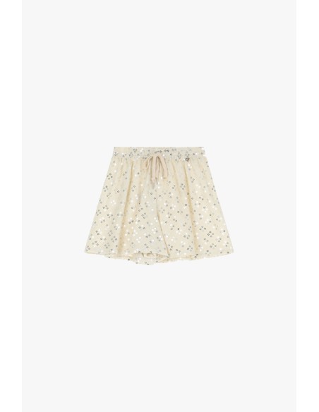 Shorts met motieven en een riem van Dixie