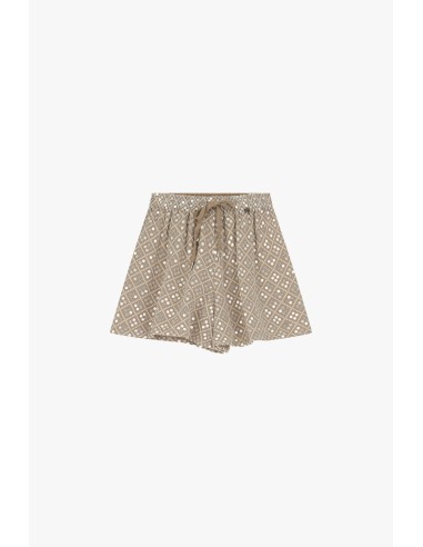 Shorts met motieven en een riem van Dixie