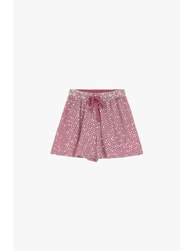 Shorts met motieven en een riem van Dixie