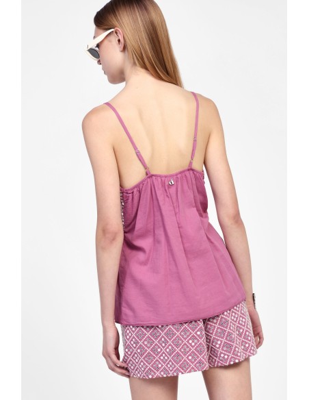 Shorts met motieven en een riem van Dixie