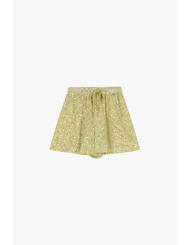 Shorts met motieven en een riem van Dixie