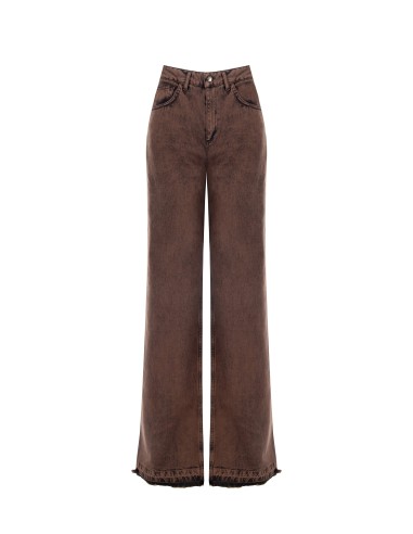 Rechte jeans met gerafelde zoom van Rinascimento