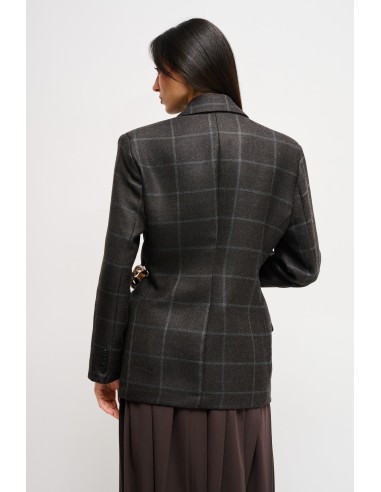 Geruite jas met riem in de taille van Maryley